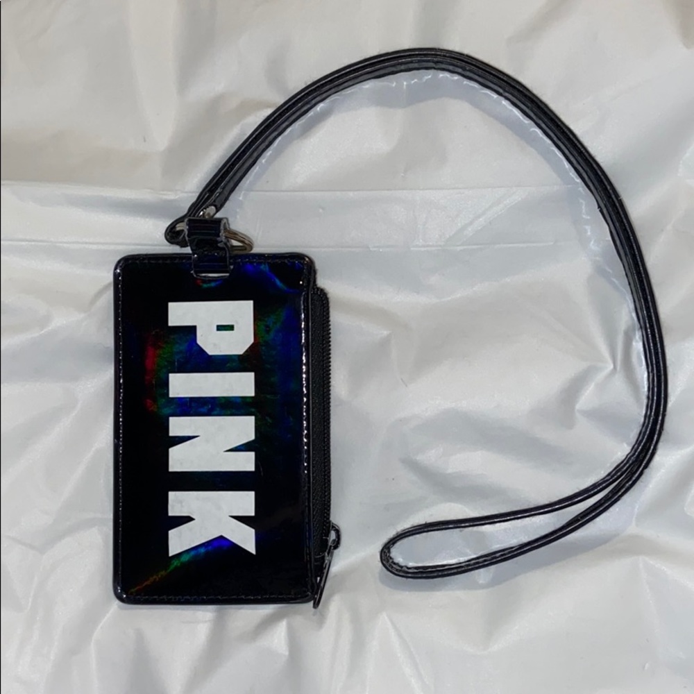 ✨SOLD PINK wallet/card holder lanyard